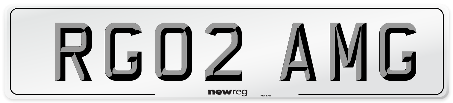 RG02 AMG Number Plate from New Reg